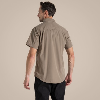 Craghoppers Kiwi Short Sleeved Shirt Pebble marškiniai