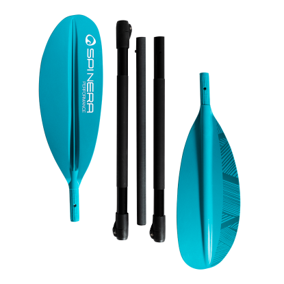Spinera Performance Kayak Paddle teal baidarės irklas
