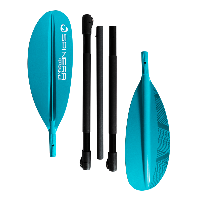 Spinera Performance Kayak Paddle teal baidarės irklas