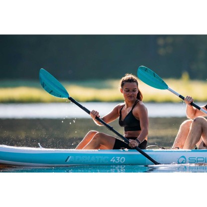Spinera Performance Kayak Paddle teal baidarės irklas