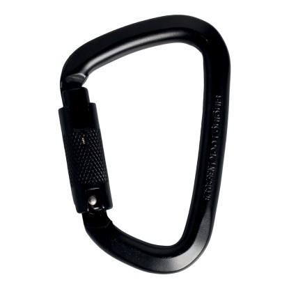 Singing Rock D Steel Triple Lock black karabinas