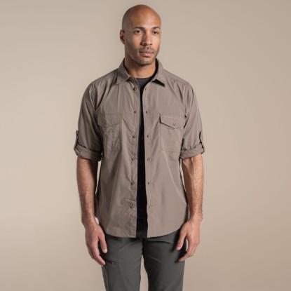 Craghoppers Kiwi II – lightweight long-sleeved travel shirt.