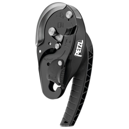 PETZL I’D S – nusileidimo įtaisas su antipanikos funkcija, juodas