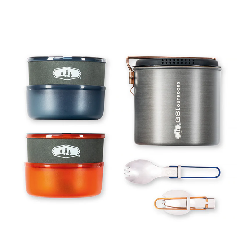 GSI Halulite Dualist anodized pot set