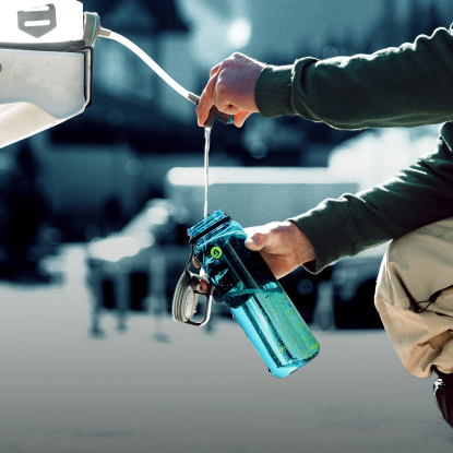 HydraPak Recon Clip and Carry 750 ml charcoal grey bottle