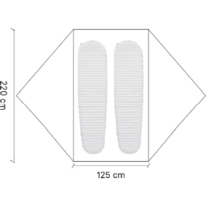 Samaya INSPIRE 2 blue dyneema palapinė