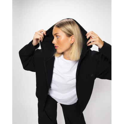 Clew Full-Zip black Hoodie jacket