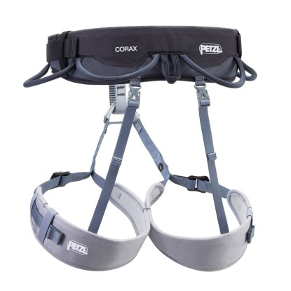 Petzl Corax dark grey mountaineering harness