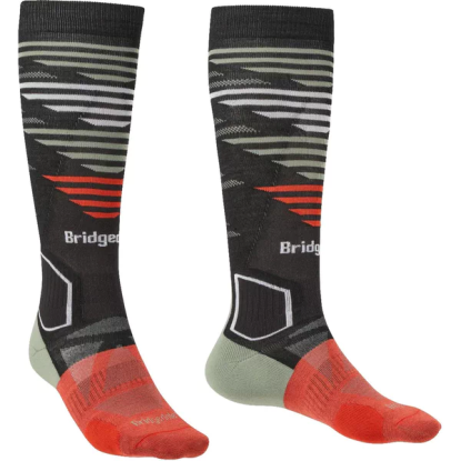 Bridgedale Ski Light Weight graphite/sage ski socks