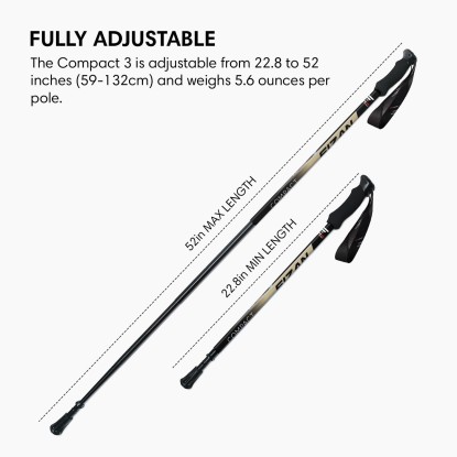 Fizan Compact 3 beige trekking poles