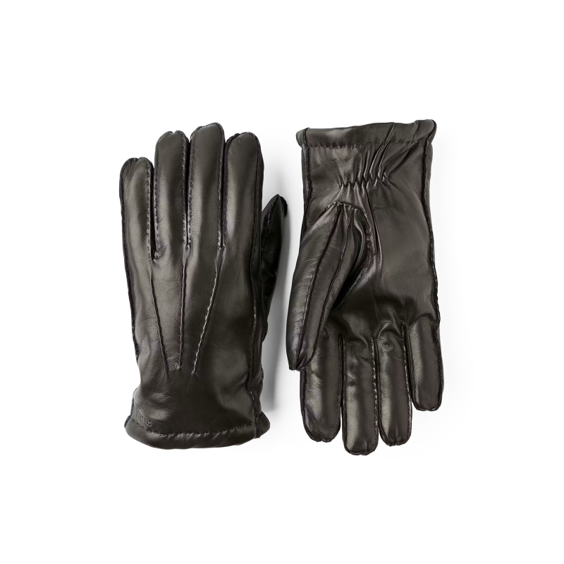 Hestra George espresso mens leather gloves