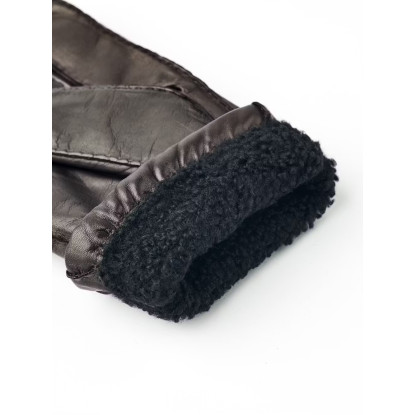 Hestra George espresso mens leather gloves