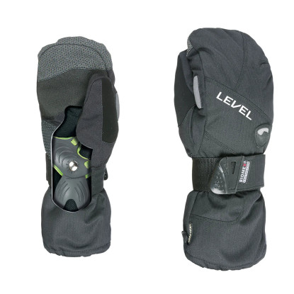 Level Half Pipe Mitt Gore-Tex black gloves with protection
