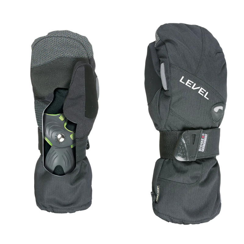 Level Half Pipe Mitt Gore-Tex black pirštinės su apsaugomis