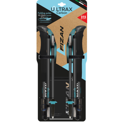 Fizan Ultrax carbon light blue poles