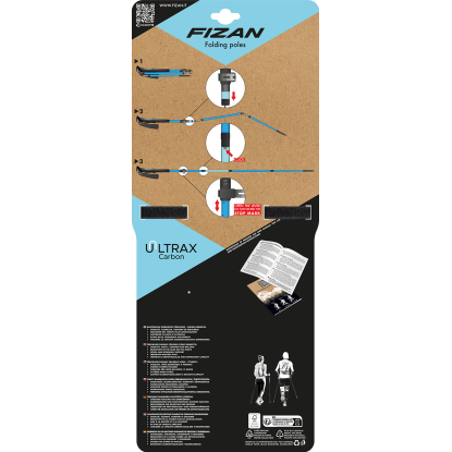 Fizan Ultrax carbon light blue poles