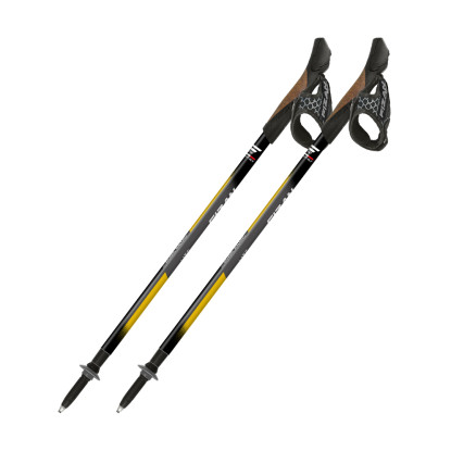 Fizan Lite 3 Tech yellow nordic walking poles