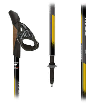 Fizan Lite 3 Tech yellow nordic walking poles