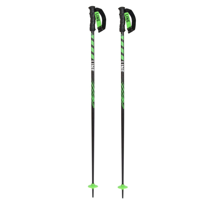 Line Grip Stick neon green ski poles