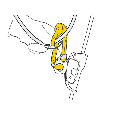 Petzl rollclip A karabinas su skriemuliu