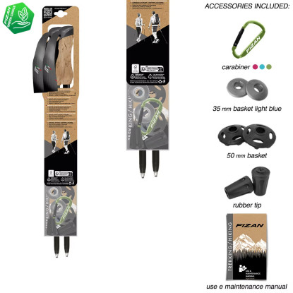 Fizan Compact 4 beige trekking poles