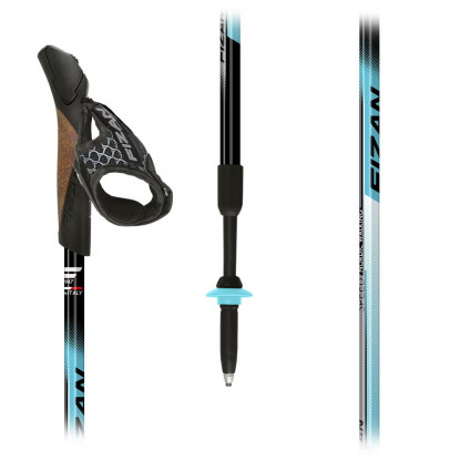 Fizan NW Speed light blue nordic walking poles