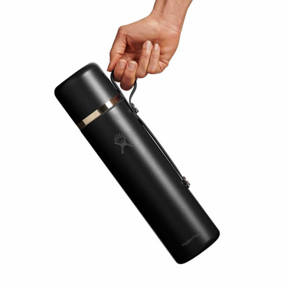 Hydro Flask Hot Flask and Cup black 1006ml vacuum bottle