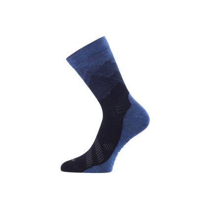Lasting FWO 595 dark blue merino kojinės