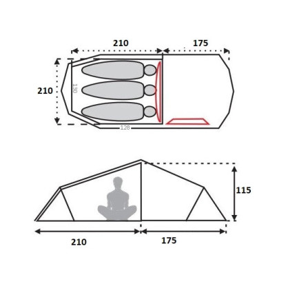 Fjord Nansen Korsyka 3 Compact 2.0 tent