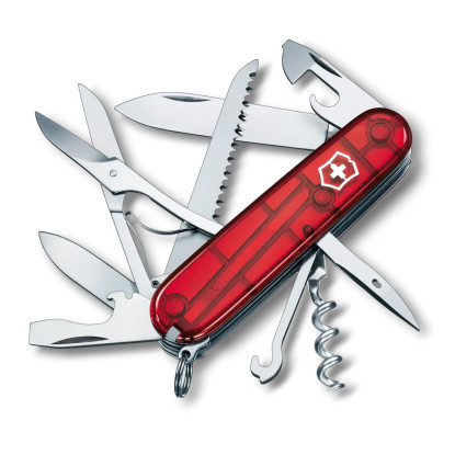 Victorinox Huntsman red transparent knife