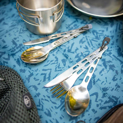 GSI Glacier stainless ring cutlery 3pc