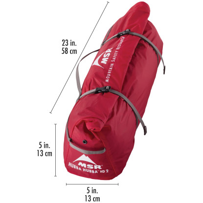 MSR Hubba Hubba HD 2 green tent