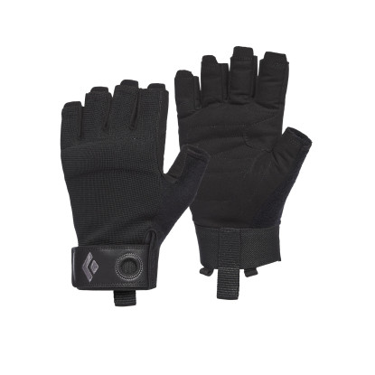 Black Diamond Crag half finger black gloves
