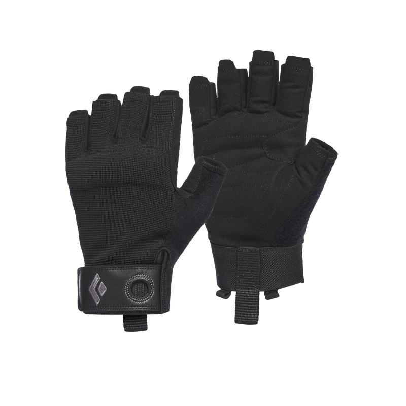 Black Diamond Crag half finger black gloves