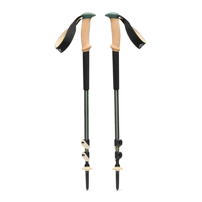 Black Diamond Trail Cork laurel green trekking poles