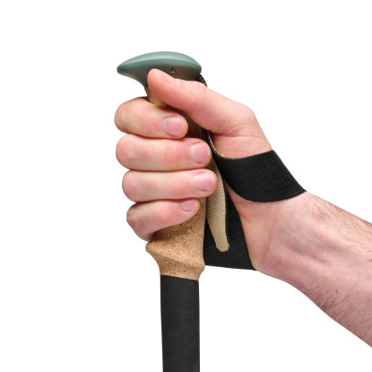Black Diamond Trail Cork laurel green trekking poles