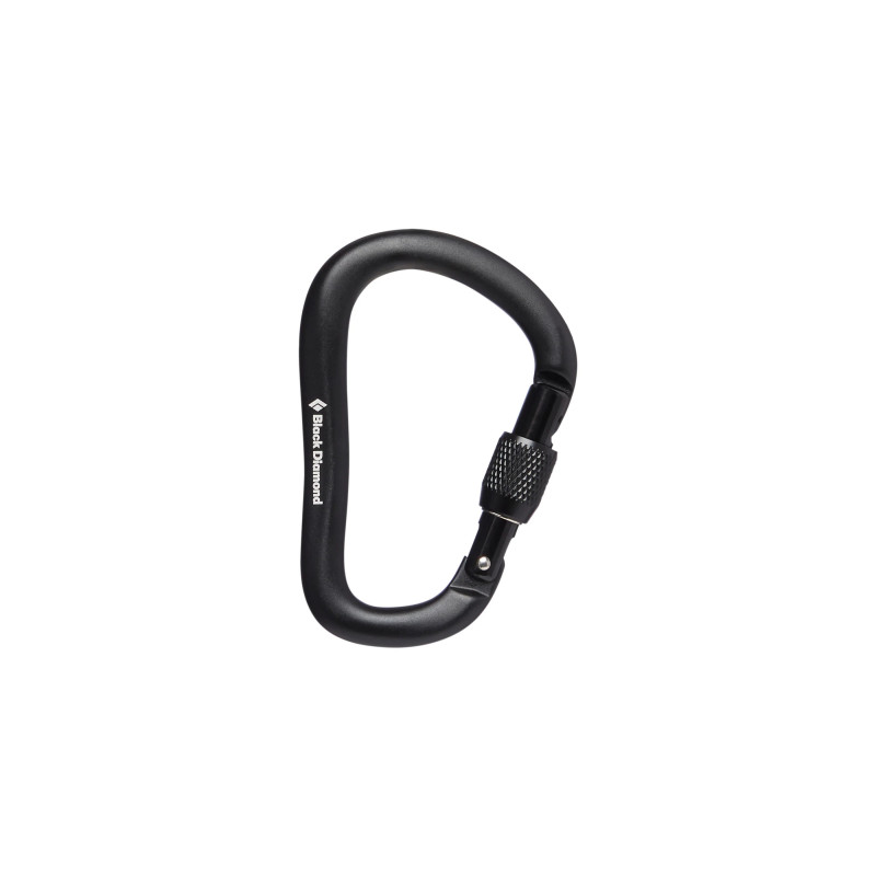 Black Diamond RockLock Screwgate black carabiner