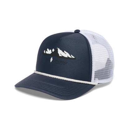 Black Diamond Flat Bill Trucker Hat Charcoal-White