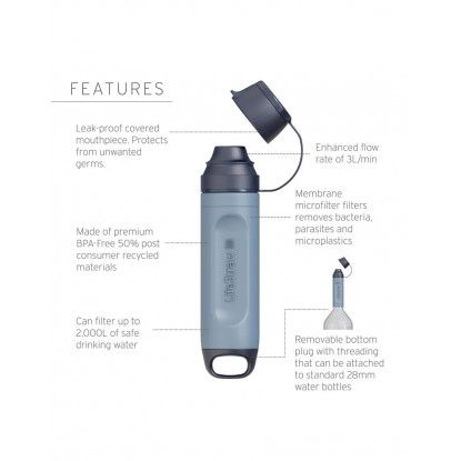 LifeStraw Peak Series SOLO water filter Mountain Blue