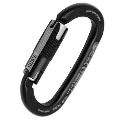 KONG Ovalone Alu RISE Lock Black Karabinas | 26 kN | Expedition.lt