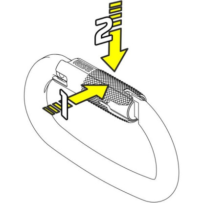 KONG Ovalone Alu RISE Lock Black Karabinas | 26 kN | Expedition.lt
