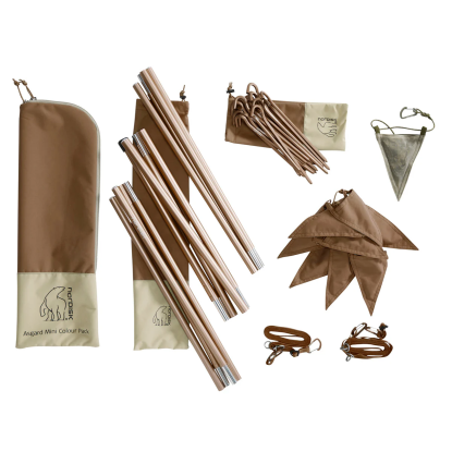 Nordisk Asgard Mini Colour Pack Dachshund Chocolate palapinės kuoliukai