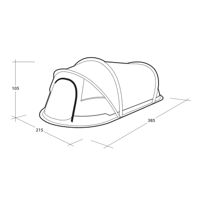 Outwell Nexion 3 ocean Pop_up palapinė