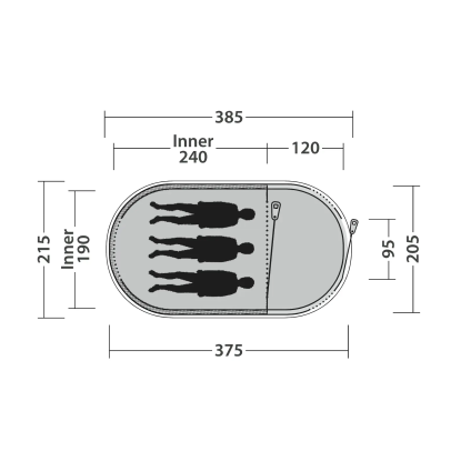 Outwell Nexion 3 ocean Pop_up tent