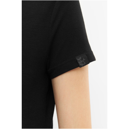 Viking Lenta Bamboo Light Lady moteriški bambukiniai marškinėliai Black