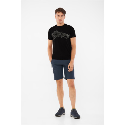 Viking Lenta Bamboo Light Man vyriški bambukiniai marškinėliai Black/Grey