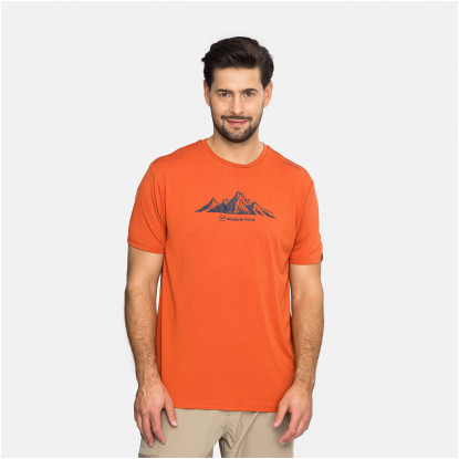 Viking Lenta Bamboo Light Man vyriški bambukiniai marškinėliai Orange
