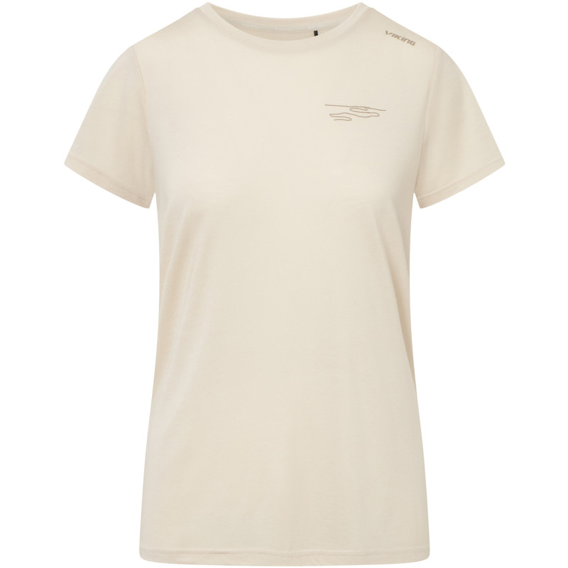 Viking Morain Bamboo Lady moteriški bambukiniai marškinėliai Beige