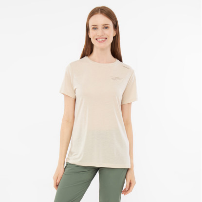 Viking Morain Bamboo Lady Women's Bamboo T-Shirt Beige