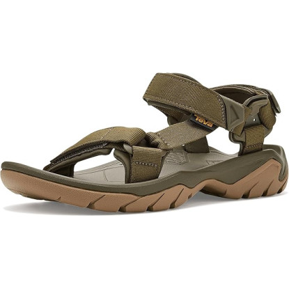 Teva Terra Fi 5 Universal mens Dark Olive/ Honey Brown sandals